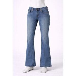 Levi’s 515 Boot Cut Jeans Womens 14M Blue Mid Rise Stretch Classic Fit